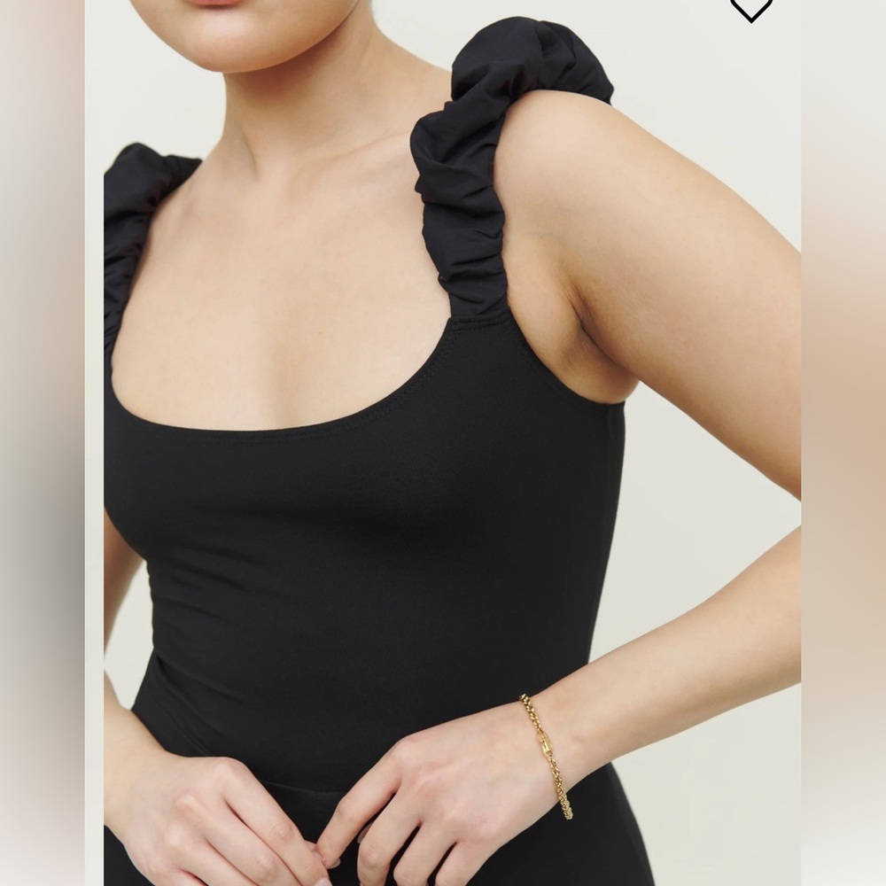 Reformation Black Midi Dress with Twisted Straps - Picture 9 of 9